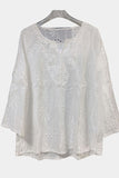 Intricate Lace Eyelet T-Shirt