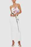 Floral Appliqué Vacation Dress