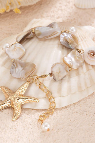Starfish Pendant Shell Bracelet