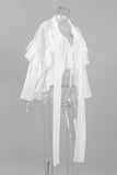 Ruffled Long-Sleeve Blouse