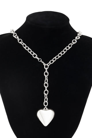Heart Pendant Long Necklace