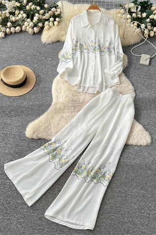 Floral Print Pants Set
