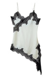 Asymmetrical Lace Trim Dress