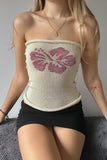 Strapless Floral Tank Top