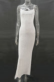 Elegant Spaghetti Strap Evening Dress