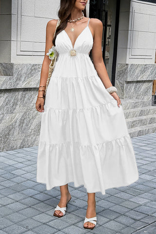 Elegant Tiered Midi Dress