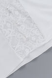 Lace-Trim Long Sleeve Top