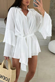 Flowy Tie-Waist Casual Dress