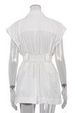 Belted Sleeveless Jacket