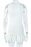 Ruffle Hem Casual Dress