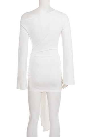 One-Shoulder Casual Mini Dress
