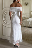 Elegant Off-Shoulder Evening Gown