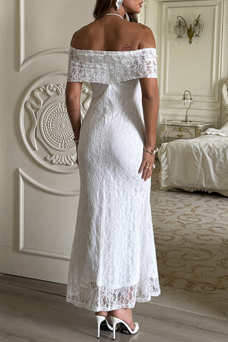 Elegant Off-Shoulder Evening Gown