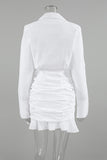 Tailored Wrap Casual Dress
