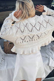 Ruffle Edge Knit Sweater