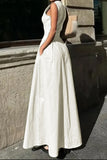 Sleeveless Zip-Front Maxi Dress