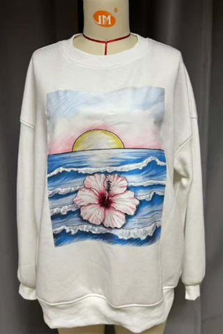 Sunrise Wave Graphic Sweatshirt