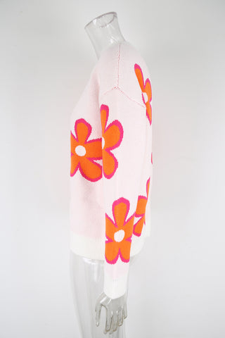 Floral Pattern Sweater