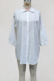 Relaxed Button-Up Casual Cover-Up