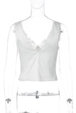 Lace-Trimmed V-Neck Camisole
