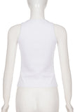 Embellished Square-Neck Tank Top