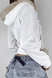 Cozy Zip-Up Jacket with Pom Details