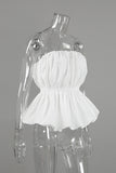 Strapless Ruched Tank Top