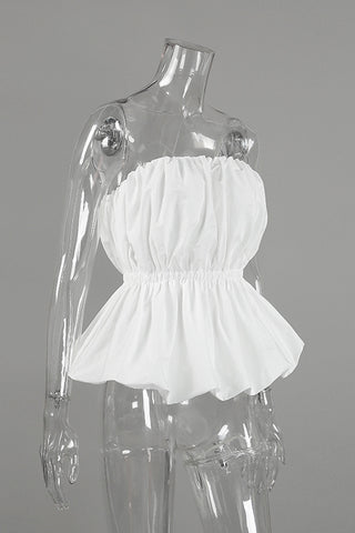 Strapless Ruched Tank Top