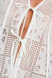Tie-Front Lace Blouse