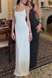 Polka Dot Maxi Casual Dress