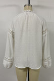 Lace-Trimmed Blouse