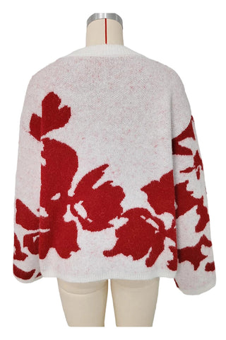 Floral Patterned Sweater