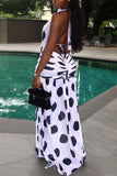 Halter Polka Dot Casual Dress