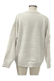 Floral Textured Relaxed Sweater
