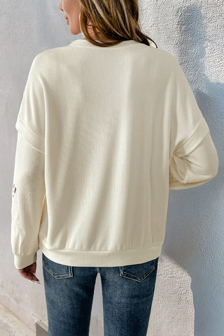 Cutout Detail Casual Top