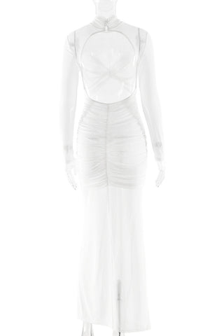 Sheer Elegance Evening Dress