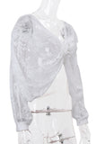 Floral Lace Drape Blouse