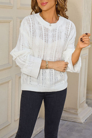 Cable Knit Casual Sweater