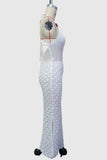 Halter Maxi Crochet Dress