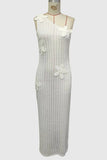 Crochet One-Shoulder Casual Dress