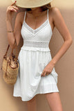 Lace-Trimmed Sundress with Spaghetti Straps