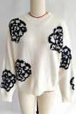 Patterned Crewneck Sweater