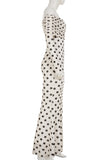 Off-Shoulder Polka Dot Casual Dress