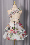 Floral Ruffle Tiered Mini Dress