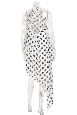 Polka Dot Asymmetrical Dress