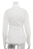 Asymmetrical Button-Front Blouse