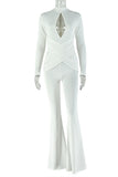 Cutout Long Sleeve Jumpsuit