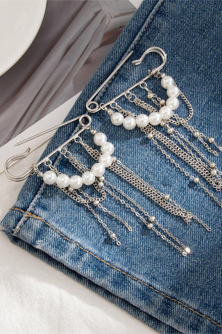Pearl-Embellished Safety Pin Accessories