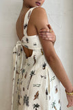 Tropical Print Vacation Dress