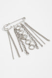Stylish Chain and Charm Brooch